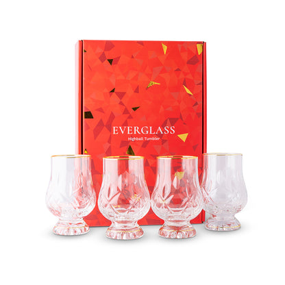 Gold Rim Highball Tumblers