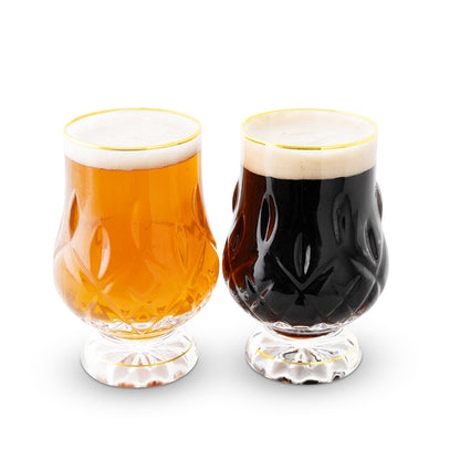 Gold Rim Highball Tumblers