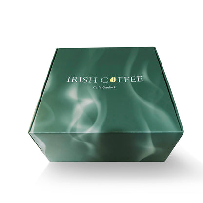 Crystal Glass Gold Rimmed Irish Coffee Set